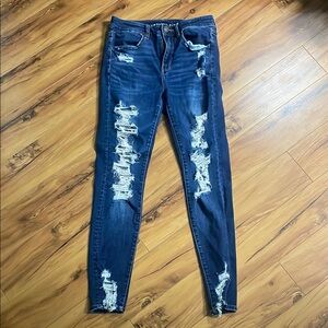Distressed Blue Jeans for Women